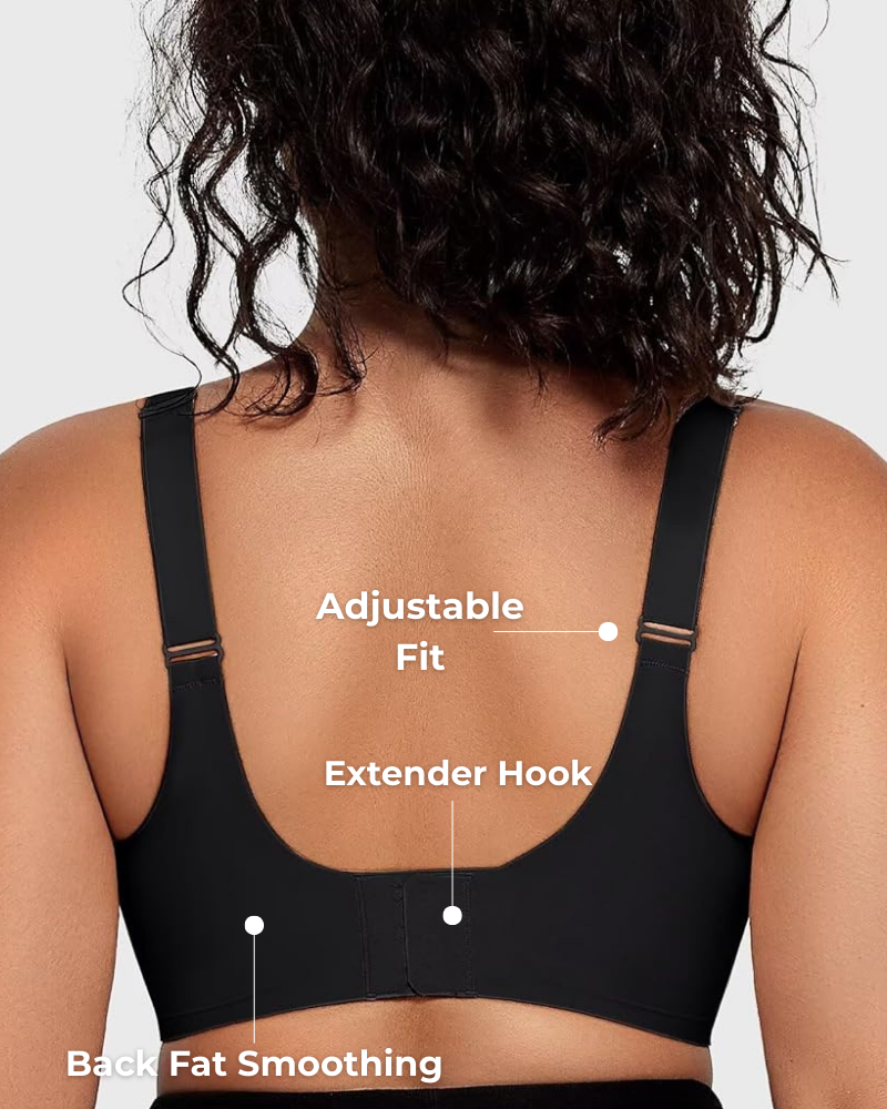 Mesh Detail Full Wireless Lift & Support Bra